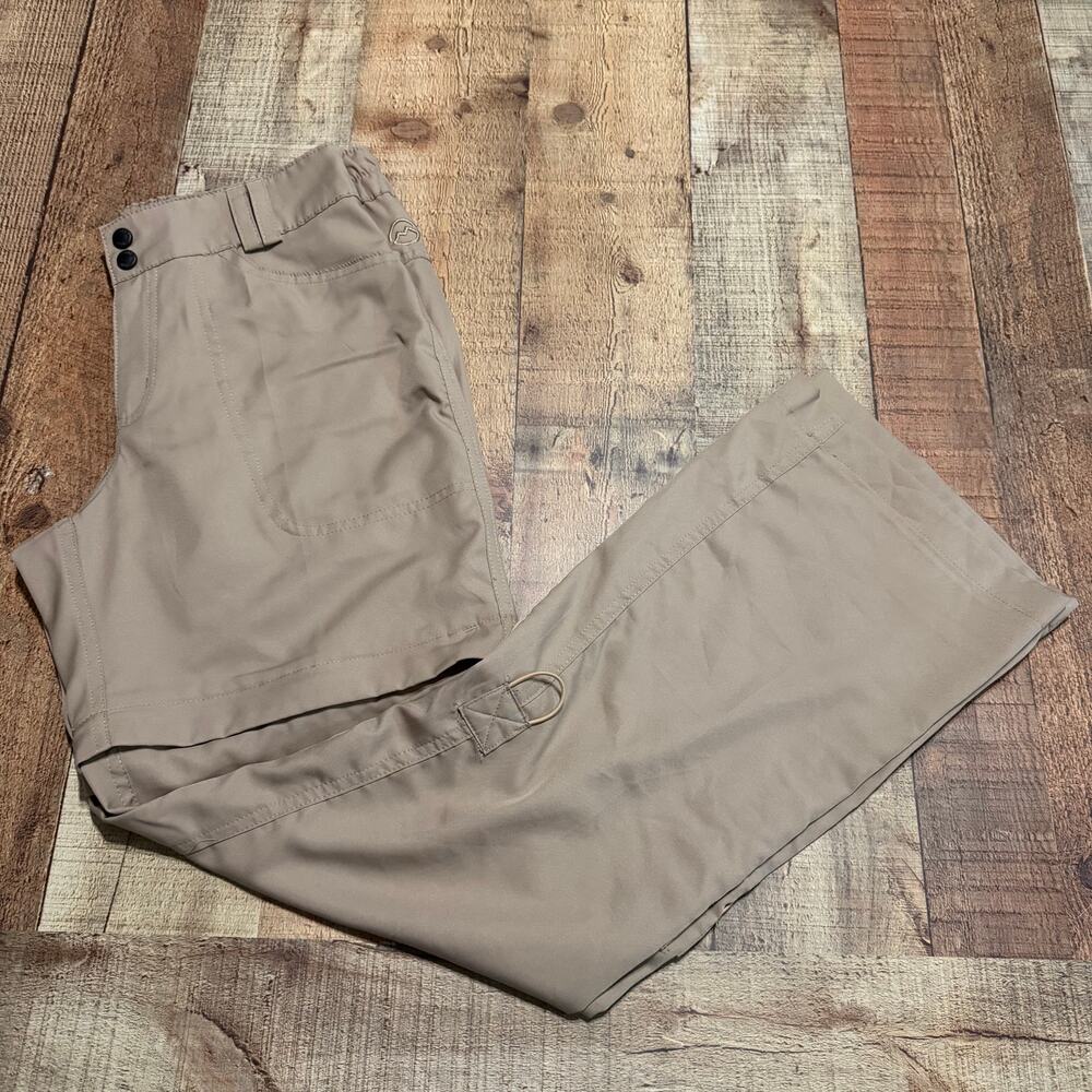 Magellan Women's Khaki Convertible Shorts Pants Sz M Outdoors Hiking Lightweight